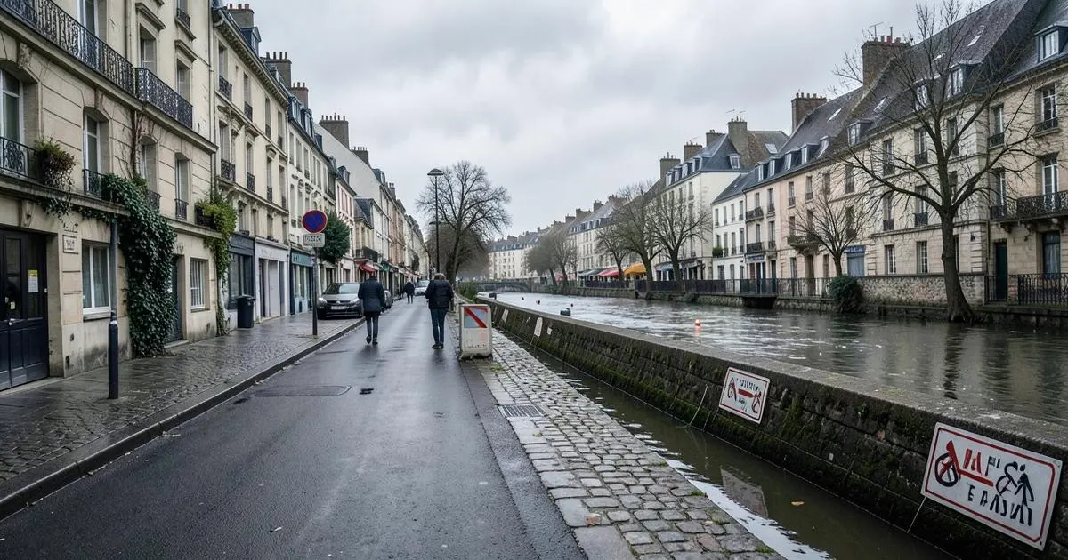 Quais et rue exposés au risque d’inondation à La Ciotat